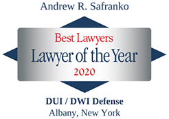 Best Lawyers of the year 2020 DWI Defense Andrew Safranko